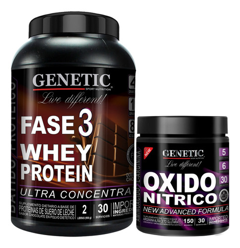 Nitro Proteína F3 Oxido Nítrico Genetic Crecimiento Muscular