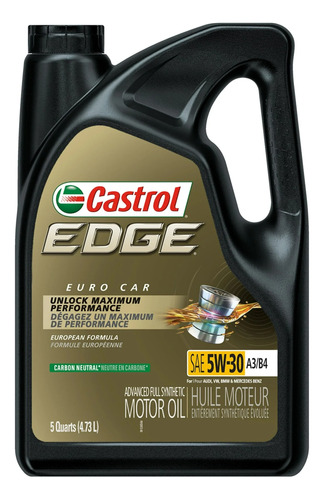 Aceite Castrol Edge 5w30 A3/b4 Sintético 4.73 Litros