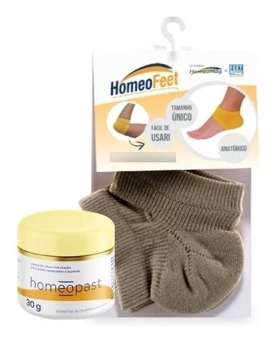 Hmulti Meias de Hidratação Homeopast Creme 30 g