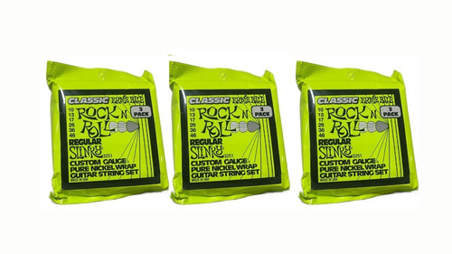 Encordado Ernie Ball Para Guitarra Electrica 3251 X3 Cuerdas