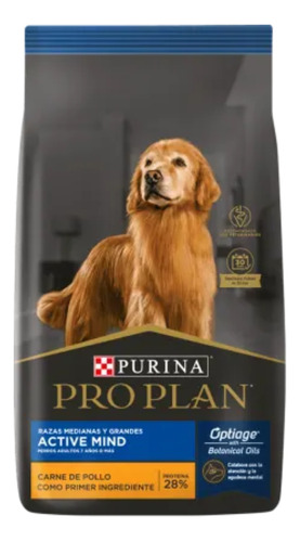 Proplan Perro Senior Active Mind Raza Mediana Y Grande 13k