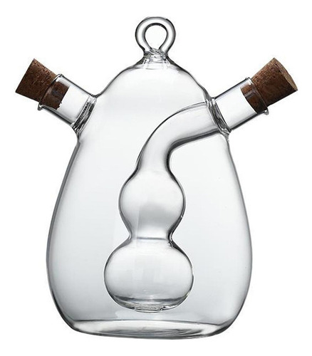 Botella De Aceite De Vidrio Con Dispensador De Tapones De