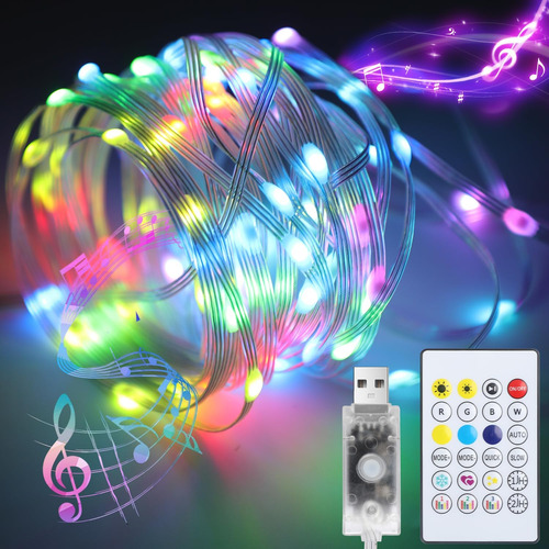 33ft Led Fairy Lights Mando Distancia De Cambio De Colo...