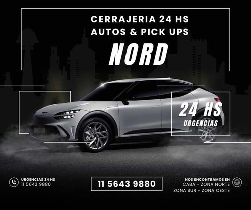 Cerrajero Automotor 24 Hs - Urgencias - Llame Ya