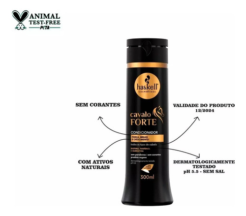 Haskell Tratamento Para Crescer Cabelo 6 Produtos 300ml