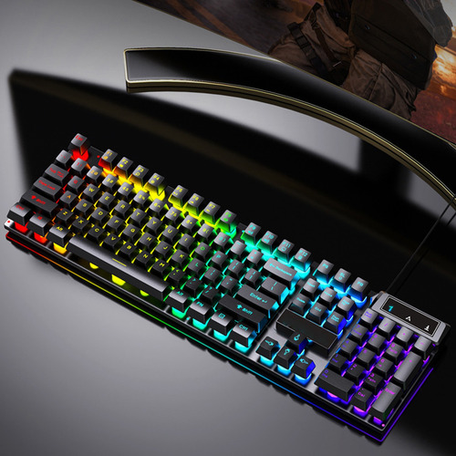 Combo De Teclado E Mouse Para Jogos De 104 Teclas Retroilumi