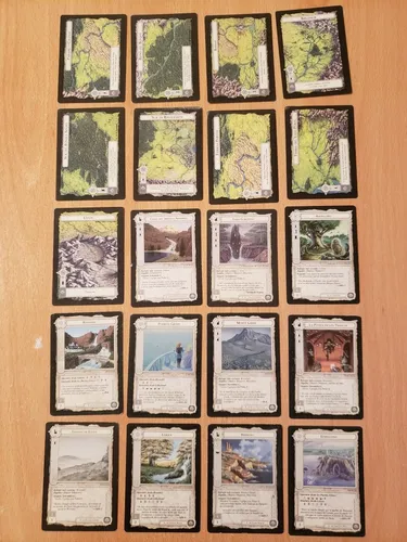 195 Cartas Tarjeta Diferentes Señor D Los Anillos Juego Satm (Usado)