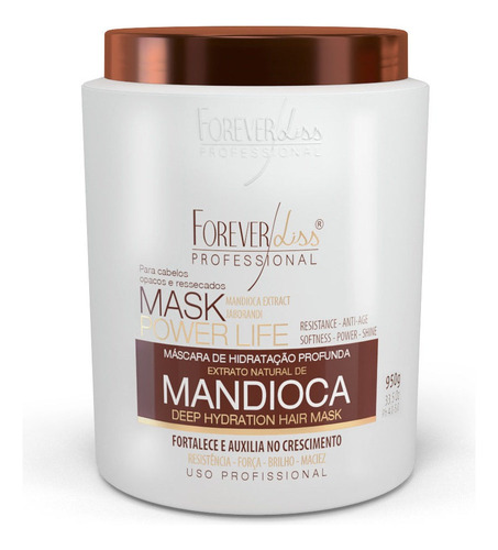 Forever Liss Máscara Hidratante Mandioca Power Life 950g