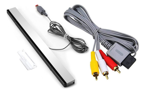 Cables 2 En 1 Wii Av Cable De Audio Y Video Compuesto + Barr