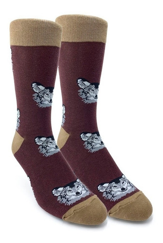 Imagen 2 de 9 de Medias Largas De Diseño Animales Fight Hombre Mujer Unisex
