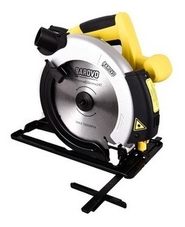 Imagen 2 de 10 de Sierra Circular Guia Laser 1200w Barovo Disco 185mm De Mano