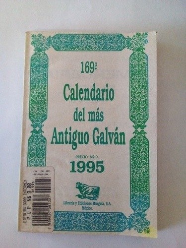 Calendario Del Más Antiguo Galván (Usado)