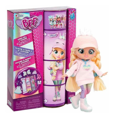 Muñeca Cry Babies Bffs Stella Bebe Lloron 20 Cm 9 Sorpresas