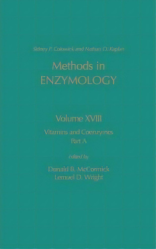 Vitamins And Coenzymes, Part A: Volume 18a, De Nathan P. Kaplan. Editorial Elsevier Science Publishing Co Inc, Tapa Dura En Inglés