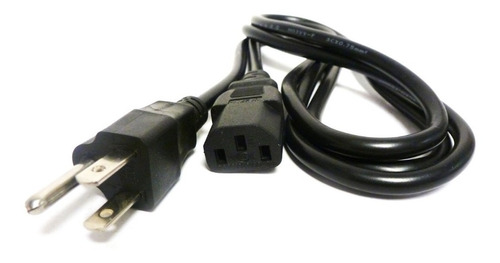 Imagen 1 de 4 de Combo De 5 Cable De Poder 110v Fuentes De Poder Cpu/monitor 