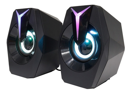 Parlante Usb Rgb Pc K8 Color Negro