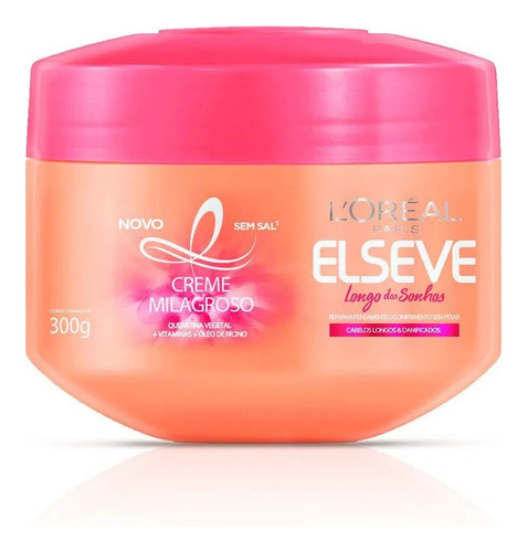 Creme De Tratamento Elseve Longo Dos Sonhos 300g