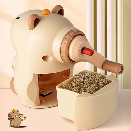 Sacapuntas Con Forma De Capibara Con Pegatinas