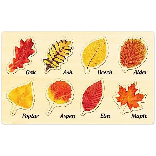 Leaf Wooden Jigsaw Puzzles By , Leaf Puzzle Fall Toys F...