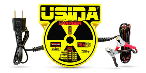 Carregador Inteligente De Baterias Usina Charger 15a 12v