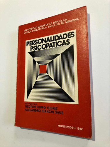 Libro Personalidades Psicopáticas - Udelar - Muy Buen Estado