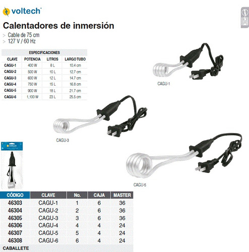 Calentador Eléctrico Para 8 Lts De Agua Voltech / Truper