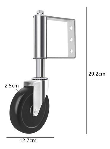 Ruedas De Puerta Con Resorte, Ruedas Plateadas