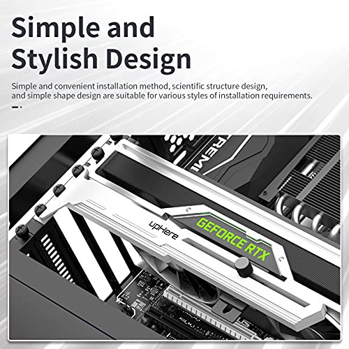 Tarjeta Gráfica Uphere G276wt Blanca, Soporte Para Gpu Brace