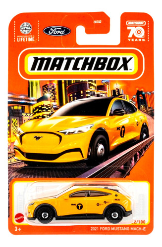 Matchbox 2021 Ford Mustang Mach E #22 2023 Taxi