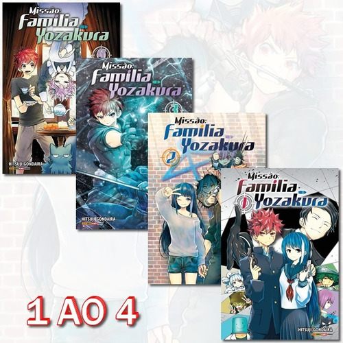 Missão Família Yozakura 1 Ao 4! Mangá Panini! Novo E Lacrado