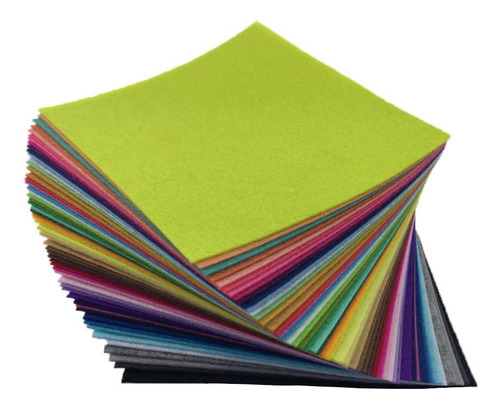 Paquete De 54 Hojas De Fieltro Variado Para Manualidades 15x
