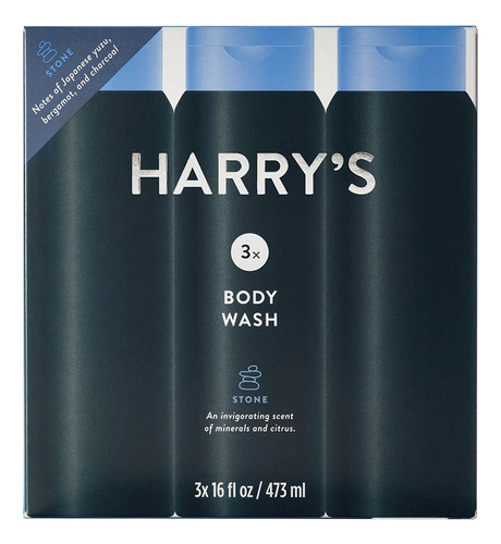 Harry's Men's Body Wash, Olor A Piedra, 16 Onzas Lquidas (pa