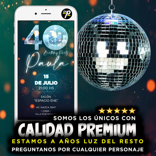 Invitación Digital En Video 40 - 50 Años - Calidad Premium 2