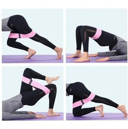 Set 3 Bandas Elásticas Resistencia Ejercicio Entrenamiento