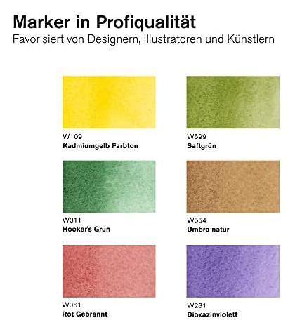 Juego De Acuarelas Winsor & Newton Promarker, 6 Unidades, Fo