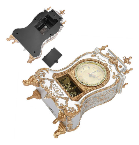 Qw Reloj De Mesa Vintage De Plástico, Estilo Antiguo,