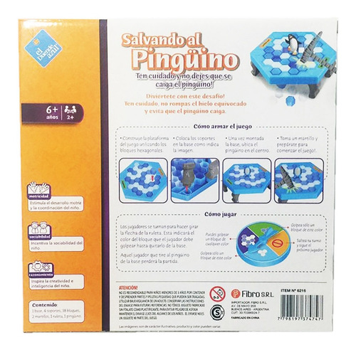 Imagen 5 de 7 de Juego Salvando Al Pinguino El Duende Azul 6216 Bigshop