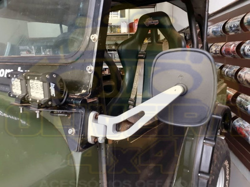 Imagem 7 de 9 de Retrovisor Em Alumínio Jeep Willys