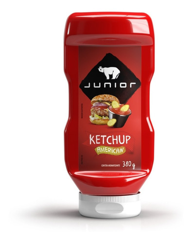Molho Ketchup American Junior Linha Gourmet - Frasco 380g