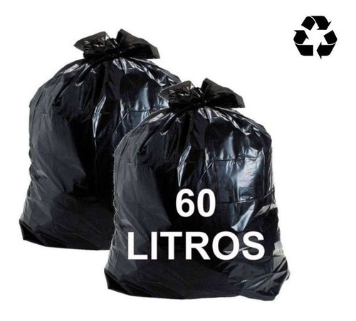 2kg De Saco De Lixo 20l / 40l / 60l / 100l Fino Ou Reforçado