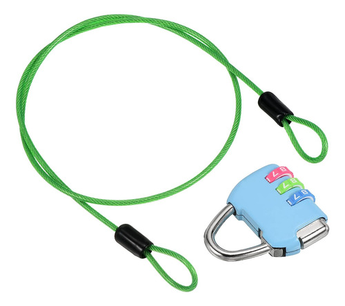 Patikil Cable De Acero De Seguridad Con Cerradura De Combina