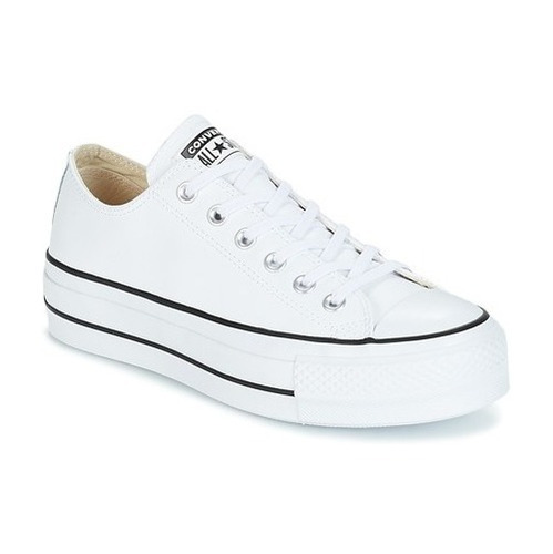 Championes Converse Talle 39,5 Cuero Chuck Taylor - Blanco