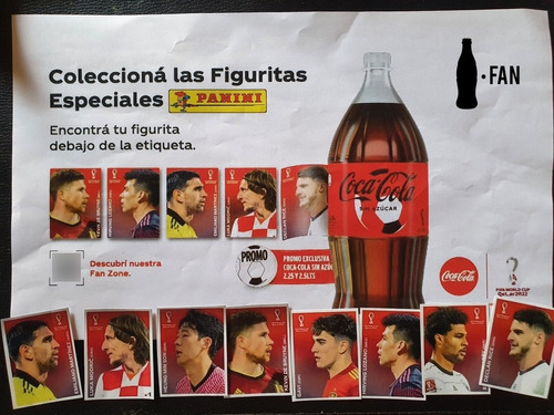 Lote Figuritas Panini Coca-cola Qatar 2022 De Cokefanar