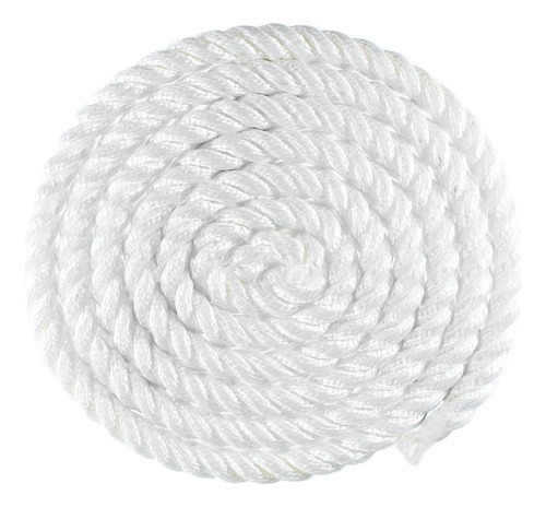 Cuerda De Nailon Trenzado Blanco Premium (pulgadas X 25 Pies