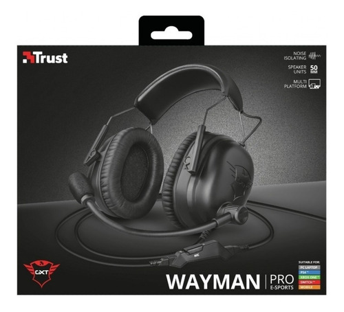 Imagen 8 de 9 de Auricular Gamer Trust Gxt 444 Wayman Pro Pc Ps4 Xbox Esports
