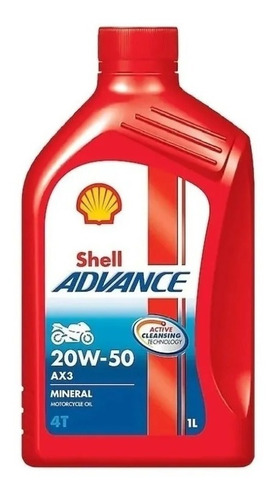 Aceite Shell 4t 20w 50 Sl Jaso Ma Mineral - Motomil 