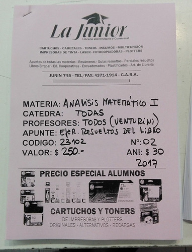 Resueltos De Análisis Matemático 1 - Garcia Venturini