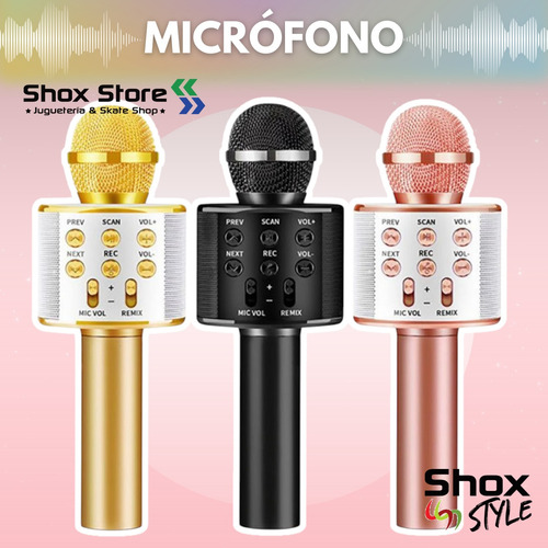 Microfono Inalambrico Karaoke Parlante Bluetooth Recargable