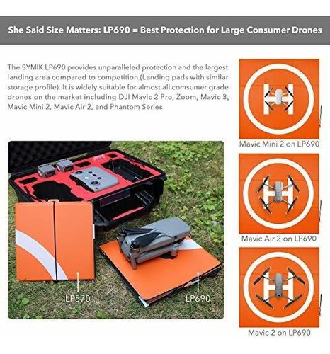Imagen 3 de 6 de Pad De Aterrizaje Para Drones (50cm) Waterpro 69cm