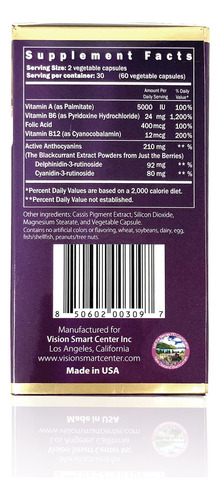 Suplemento Vision Smart Supreme Eye Con Antocia De Grosella